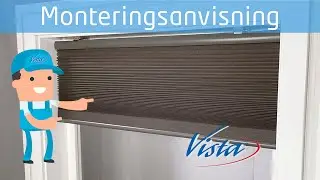 Slik monterer du trådløs lysfiltrerende plisségardin | Vista Norge AS