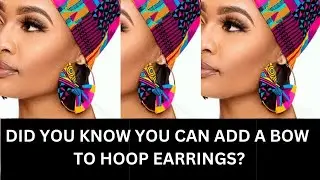 DIY ANKARA BOW EARRINGS #ankaracrafts #fabricearrings #ankaraaccessories