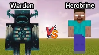 Herobrine vs warden in Minecraft || 100 wardens vs Herobrin