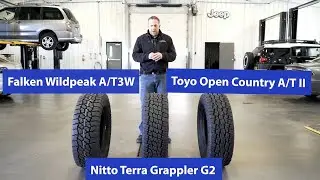 Сравнение шин AT: Nitto Terra Grappler G2, Toyo Open Country ATII и Falken Wildpeak AT3W