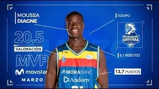 Moussa Diagne, MVP Movistar de marzo I Liga Endesa