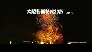 りんくう芸術花火2025 約30Km離れた兵庫県海岸から撮影　#花火大会 #大阪芸術花火