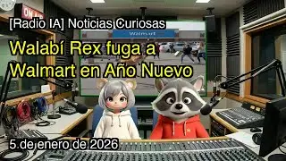 [Radio IA] Noticias Curiosas - Walab&iacute; Rex fuga a Walmart en A&ntilde;o Nuevo - 5 de enero de 2026