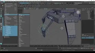7 Leg Joints and Freeze Transforms - Maya Mech Arm Rigging