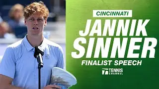 Jannik Sinner Finalist Speech | 2025 Cincinnati