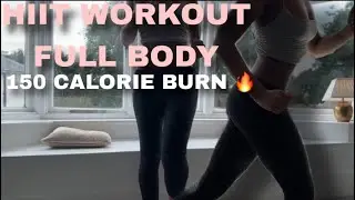 10 Min HIIT Workout to Burn 150 Calories FAST 🔥 | Full Body Fat Burn for Women (No Equipment)