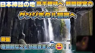 日本神話の地　高千穂峡へ　期間限定のゲンジボタル観察へ　終盤　奇跡的なことが起きます！😆