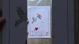 Latest New ❣️ 15 August painting #youtubeshorts #trending #shorts