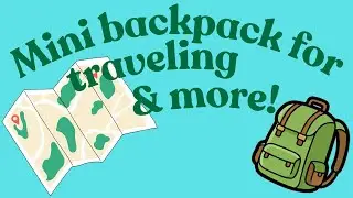 Mini backpack for traveling and more!