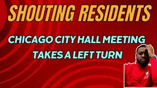 Angry Chicago Residents Shout At Thier City Council Meeting