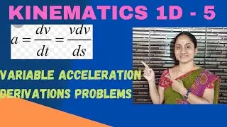 кинематика 1D -5 || неравномерное ускорение ||выводы|| задачи