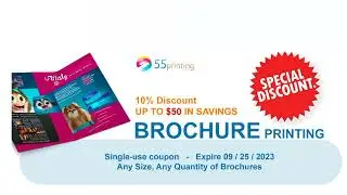 Up to $50 in Savings for Brochures at 55printing.com