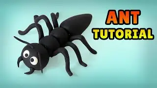 🔴DIY how to make ANT - Easy Polymer Clay,  Fondant  Cake topper Tutorial