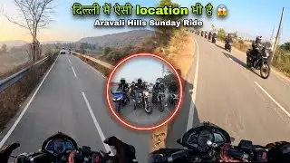 Aravali hills best place for riders | sunday ride with  ns200 | aravali hills me bohot riders mile 
