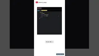 HTML CSS : Button Hover Effect | HTML | CSS | #html #css #javascript #youtubeshorts #ytshorts