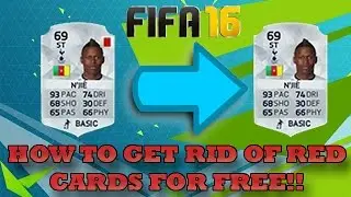 HOW TO GET RID OF RED CARDS FOR FREE!! | FIFA 16 ULTIMATE TEAM
