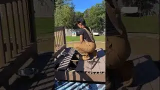 Deck Demo using my Pallet Buster #shorts #deck #demolition
