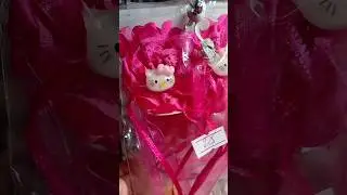 Cute hello kitty Hair clip #diy #hairclipmurah #bow #shortvideo