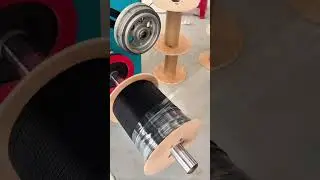 Efficient Plastic Wrap Rewinding Technique with a DIY Spool System #shorts
