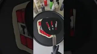 Making TNT Minecraft pancake art challenge #minecraft #tnt #minecraftshorts