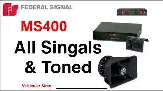 Federal Signal *MS4000* Vehicular Siren - All Signals & Tones | ParkerCountyWX