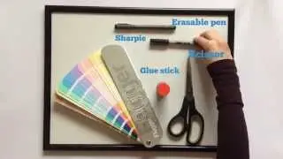 A DIY Paint Chip Calendar You Can Use Again and Again