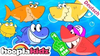 Die Hai-Familie🦈| Finger Familienlied | Kinderlieder zum Mitsingen | @HooplaKidzDeutsch