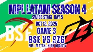 (GAME 3) BLACK SENTENCE (CHILE) vs 9ZG GLOBANT (ARGNT) | MPL LATAM S4 | SWISS STAGE DAY 5 | ENGLISH