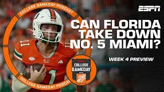 Miami vs. Florida, Squash bucklers, DM sliding and Week 4 Picks | College GameDay Podcast