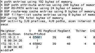 BGP route selection with MEDs