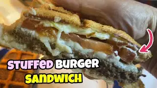 Stuffed Thick Burger Sandwich in Presto Stuffler 🟡 CookingGIzmos