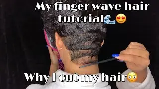 Big Chop/ Finger Wave Hair Tutorial❤️