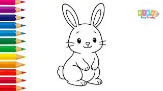 Cute Rabbit Drawing🐇| Draw a Bunny Rabbit Easy Step by Step Tutorial