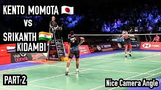 KENTO MOMOTA vs SRIKANTH KIDAMBI | DENMARK OPEN 2018 | NICE CAMERA ANGLE BADMINTON FULL HD PART 2