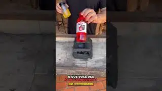 Como acender o carv&atilde;o