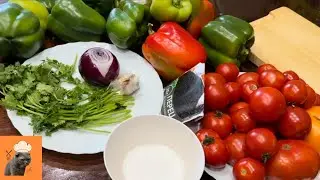 🔥 5 минут и идеальный грузинский салат к мясу! 🥗🥩