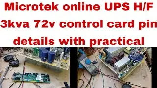 Microtek online UPS H/ F control card pin details part#03