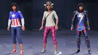 Marvel's Avengers MS. MARVEL All Outfits