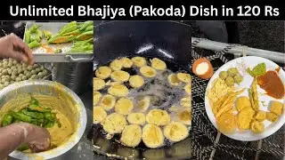 Unlimited Bhajiya (Pakore) Buffet Dish in Just 120 Rs | Have you ever tried it ?
