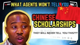 Apply to Chinese Scholarships. Are Agents scammers or Real? Scholarships in China