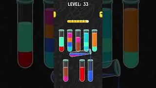 Color Water Sort Walkthrough: How to Clear Level 33  #onlinegames #games #gammersonline #game
