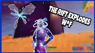 *FORTNITE* RIFT EXPLODES & A CUBE FLYS OUT OF IT!! (Season 5)