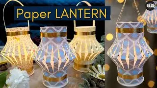 Easy Paper Lantern/Lamp DIY🏮| How to Make Akash Kandil for Diwali | Diwali Light Decoration Ideas |