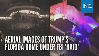 Aerial images of Trump's Florida home under FBI 'raid'