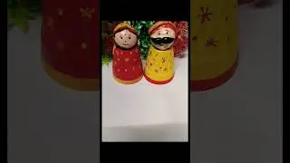 Diy With Kulhad ❤️ Rajasthani Couple Doll With Kulhad ✨#shorts #trending