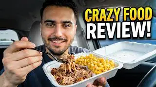 Trying out Stripped Pork with Macaroni & Cheese at the Art Event | Miami FL
