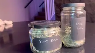 Applying A Chalkboard Label On Jars