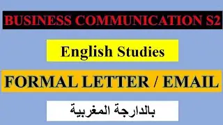 business communication S2 english studies Formal letter email / JOB APPLICATION ONLINE / BA Degree