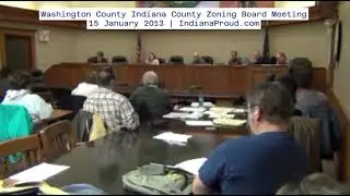 15 January 2013 | Washington County Indiana County Zoning Meeting | IndianaProud.com