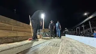 Шоу Ayer's Cliff Drag N Show 2025: соревнования лесорубов / соревнования по распиловке древесины.
